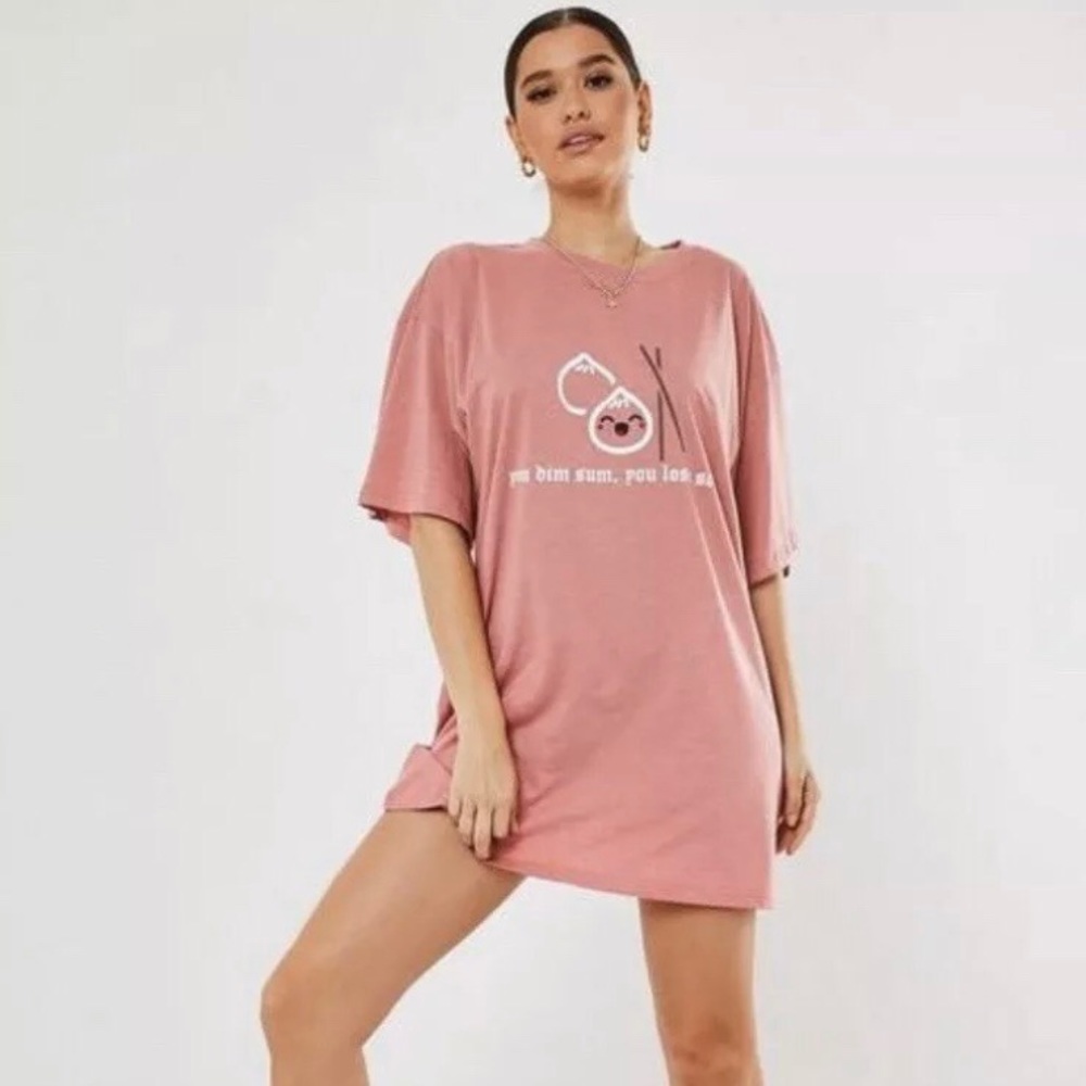 “You Dim Sum” Graphic T-Shirt Dress